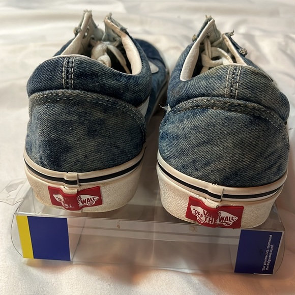 Vans Men Tie Dye Blue Tennis Shoes - Picture 5 of 6